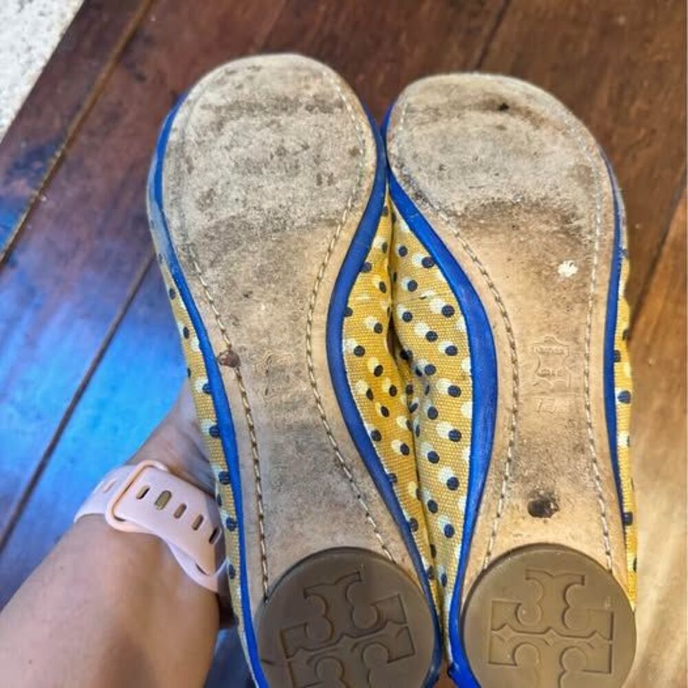 Tory Burch Polka Dot Ballet Flats Size 7.5 - Picture 6 of 6